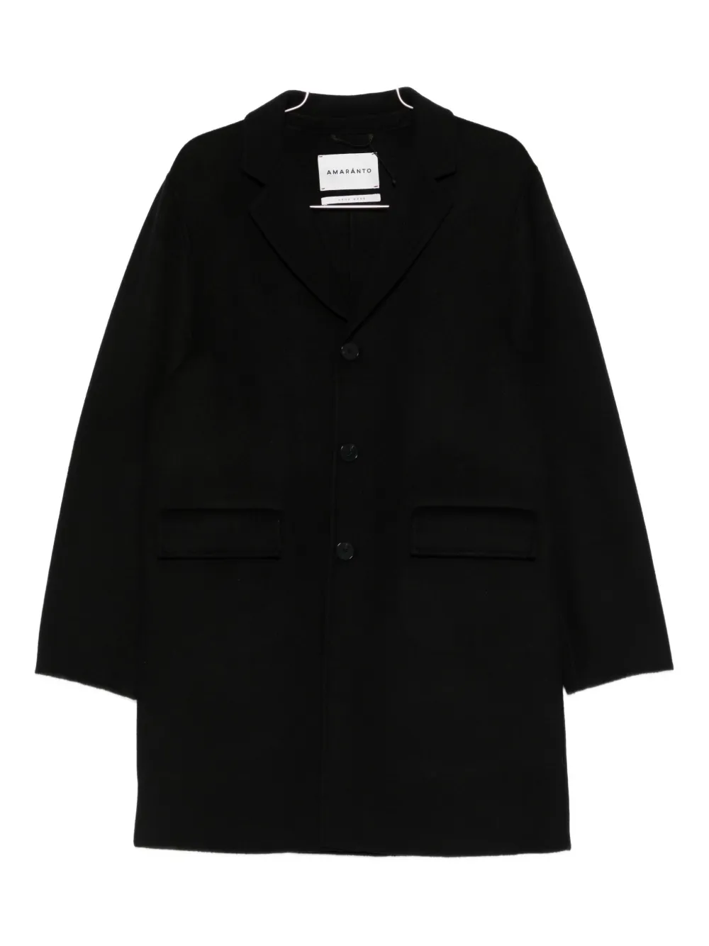 AMARÁNTO button-fastening coat | Black | Image 1