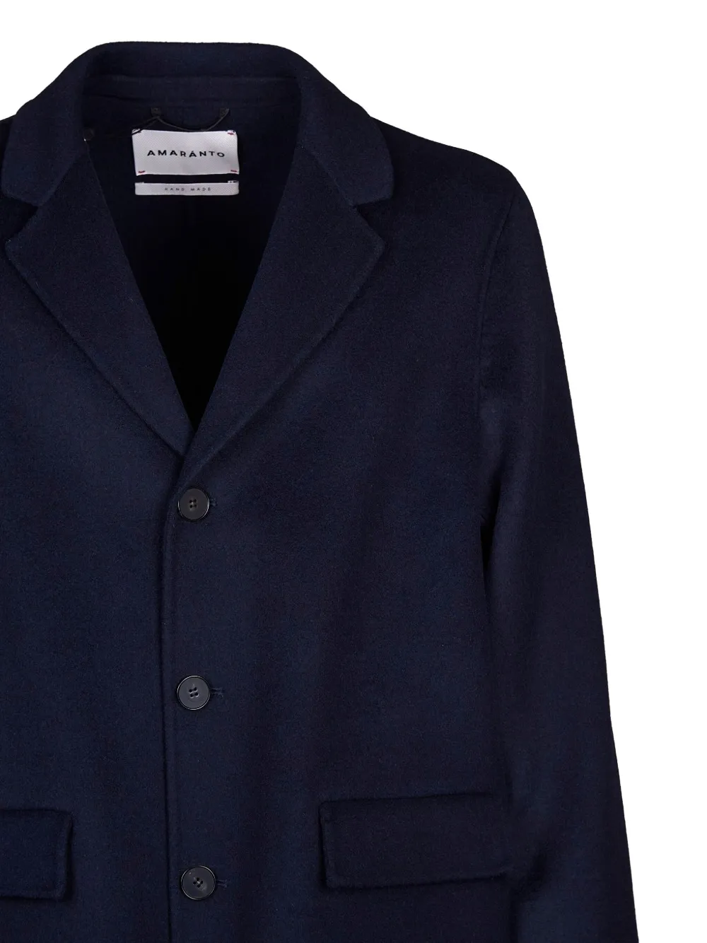 Amaranto Single-breasted Coat In Blue
