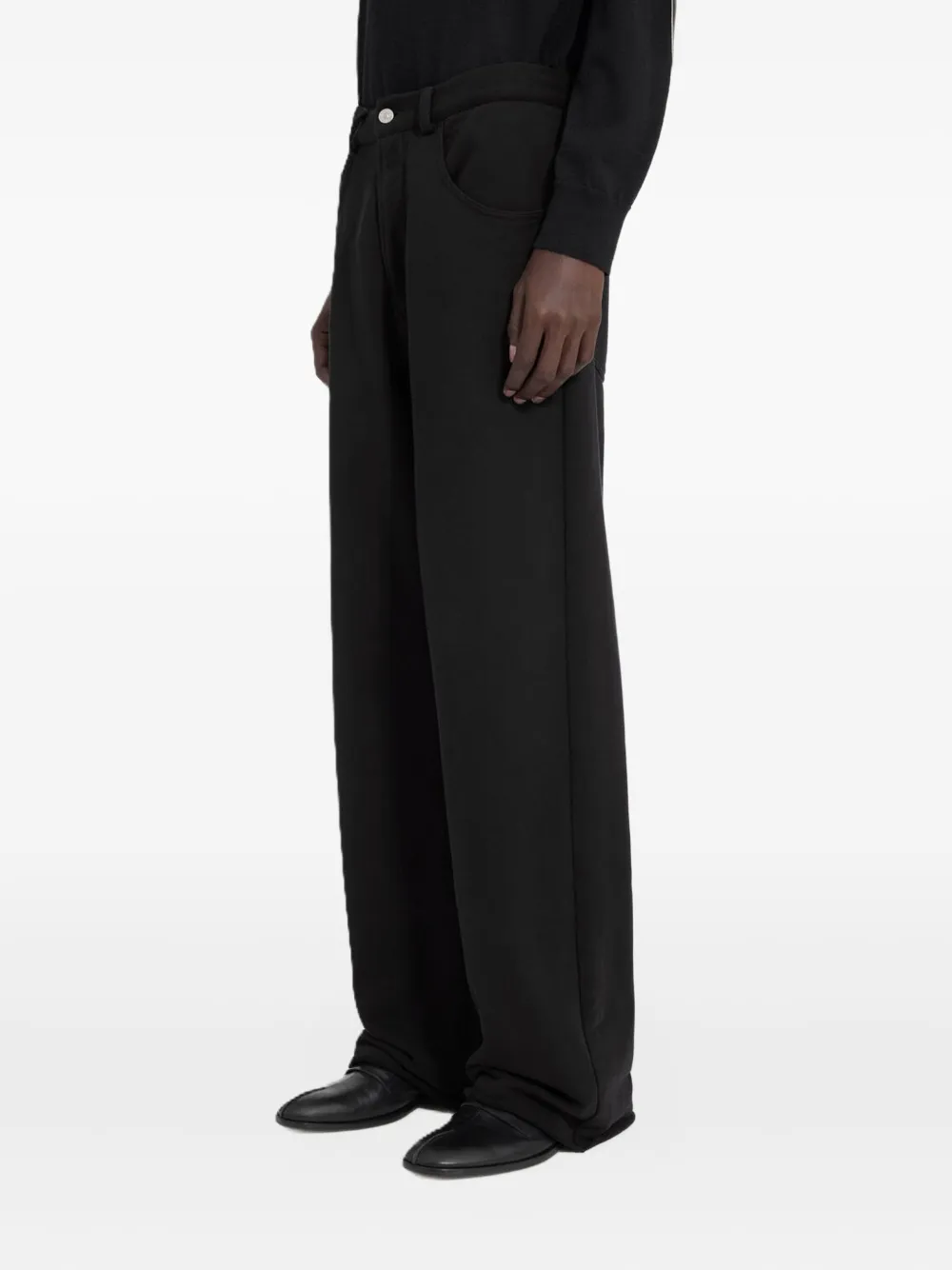 Mm6 Maison Margiela Pocket-detail Trousers In Black