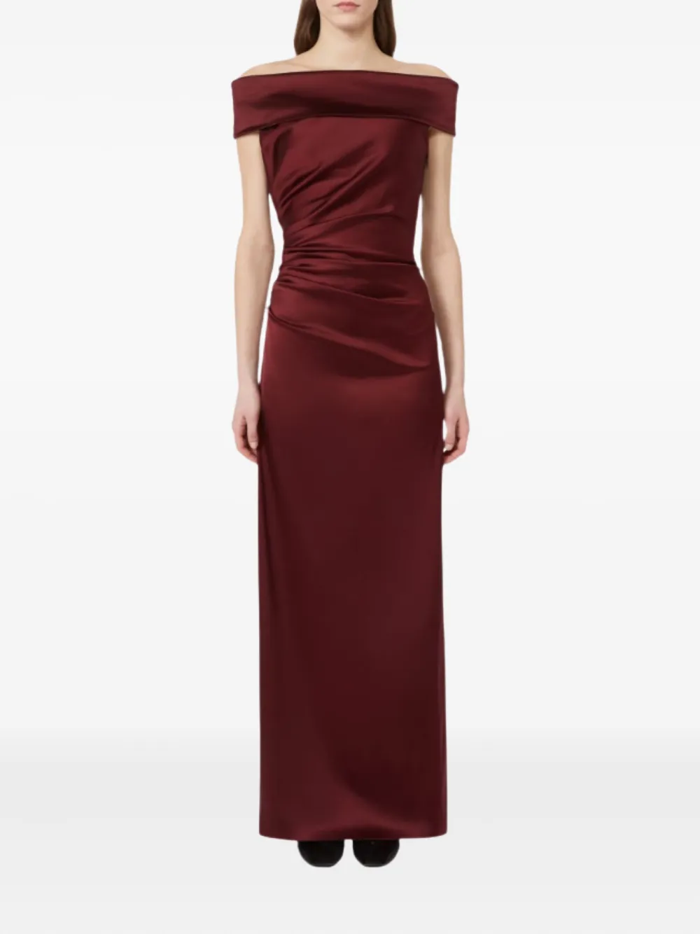 Pianoforte off-shoulder draped maxi dress | Evening Dresses | Image 2