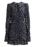 Essentiel Antwerp puffed-sleeve ruffled mini dress - Black