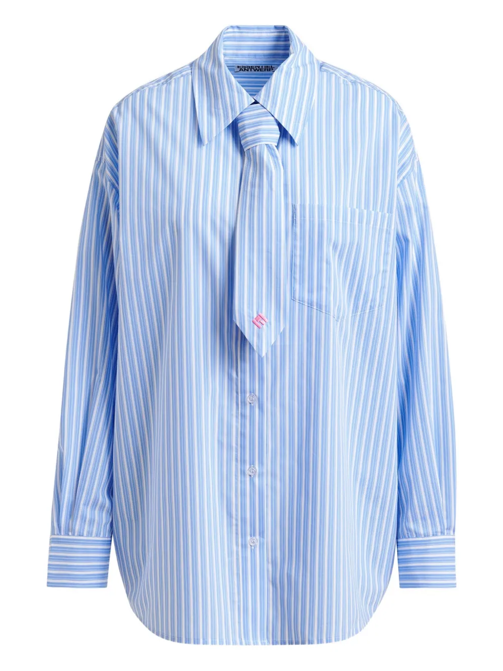 Essentiel Antwerp Stripe-pattern Shirt In Blue