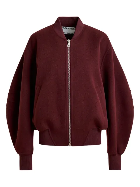 Essentiel Antwerp balloon-sleeve zip-front jacket