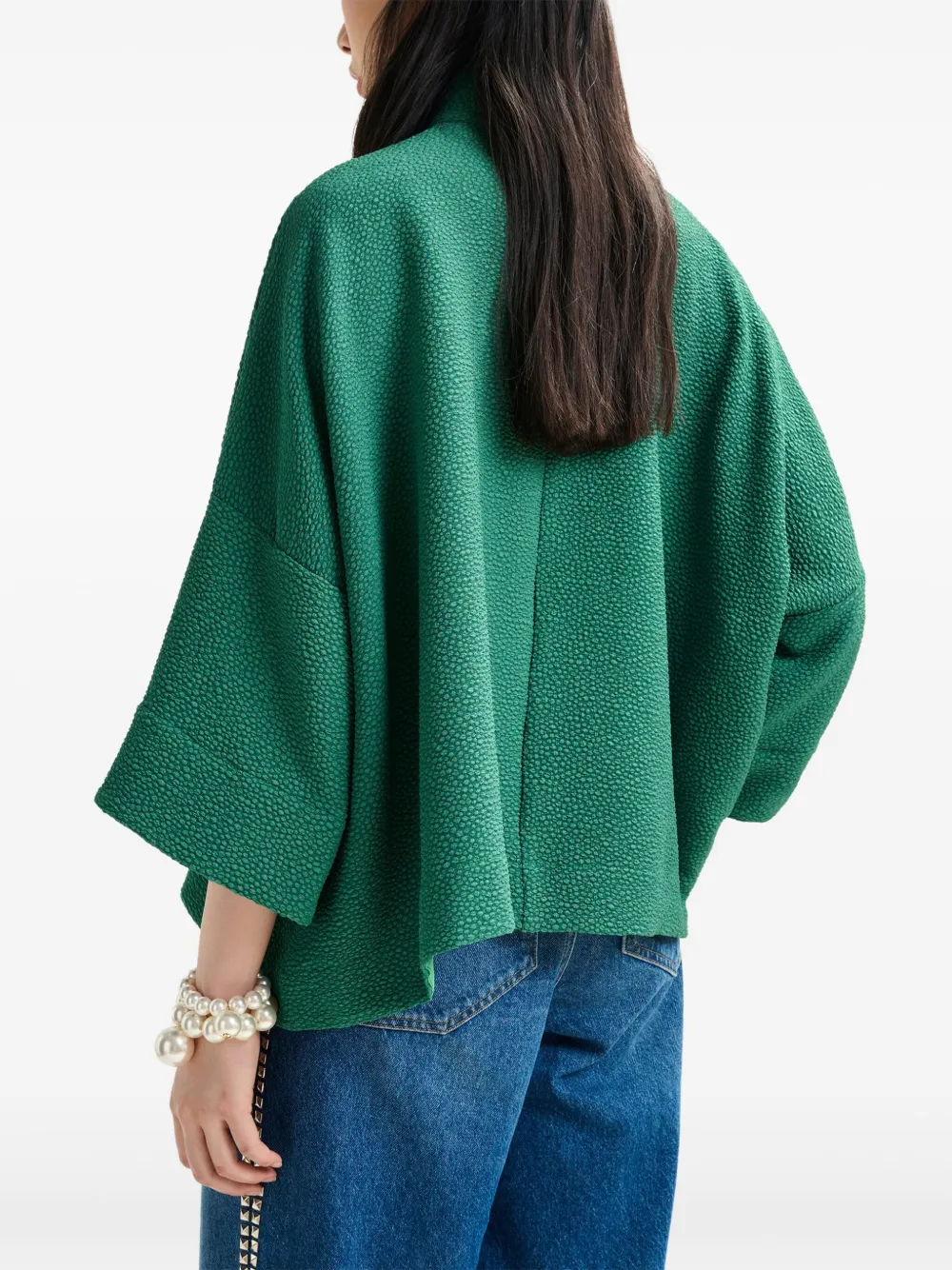 Essentiel Antwerp Blouse met hoge hals Groen