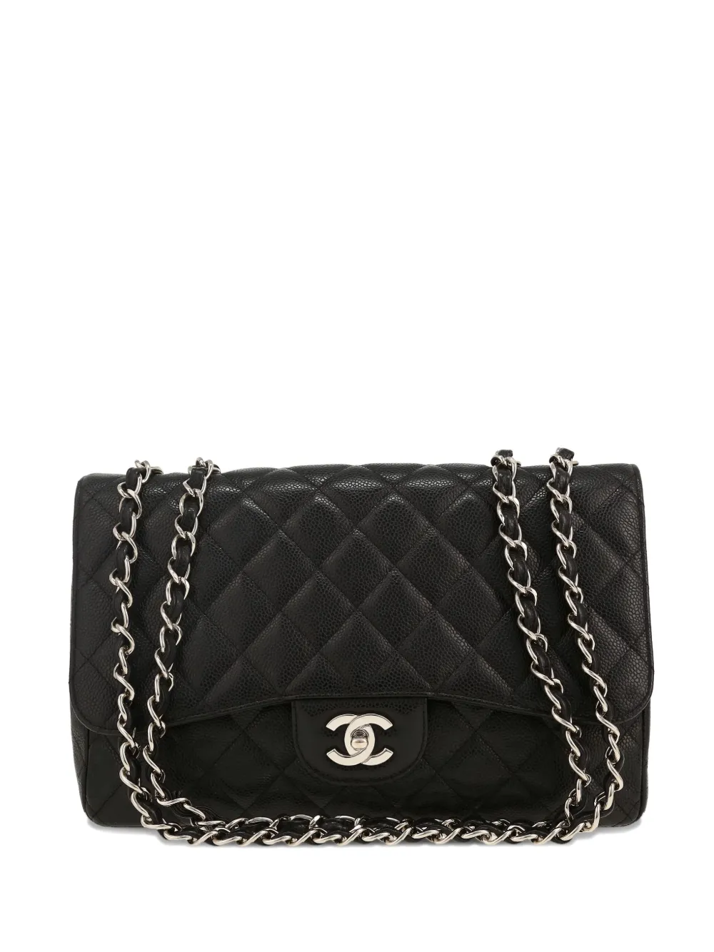 CHANEL Pre-Owned 2010 Timeless Jumbo shoulder bag - ブラック CHANEL Pre-Owned 2010 Timeless Jumbo shoulder bag - ブラック