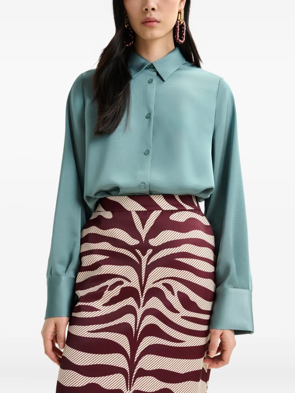 Essentiel Antwerp Long-sleeves Shirt In Green