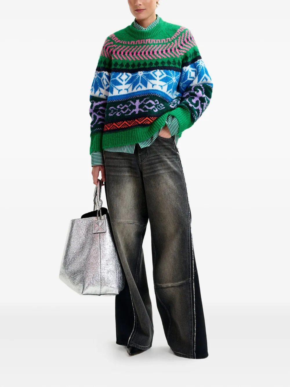 Essentiel Antwerp geometric-pattern sweater | Knitted Sweaters | Image 2