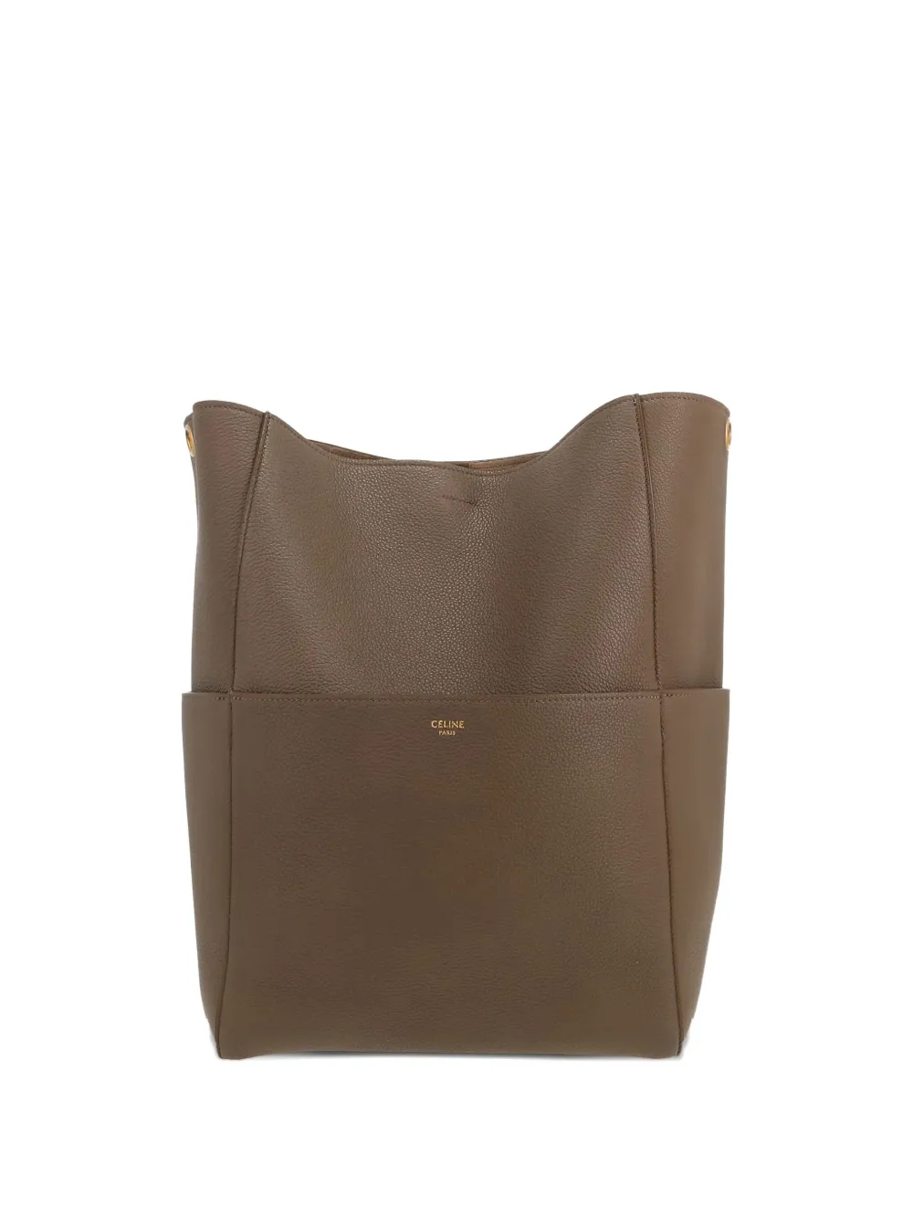 Céline Pre-Owned Sac Sangle grained-leather handbag - ブラウン Céline Pre-Owned Sac Sangle grained-leather handbag - ブラウン