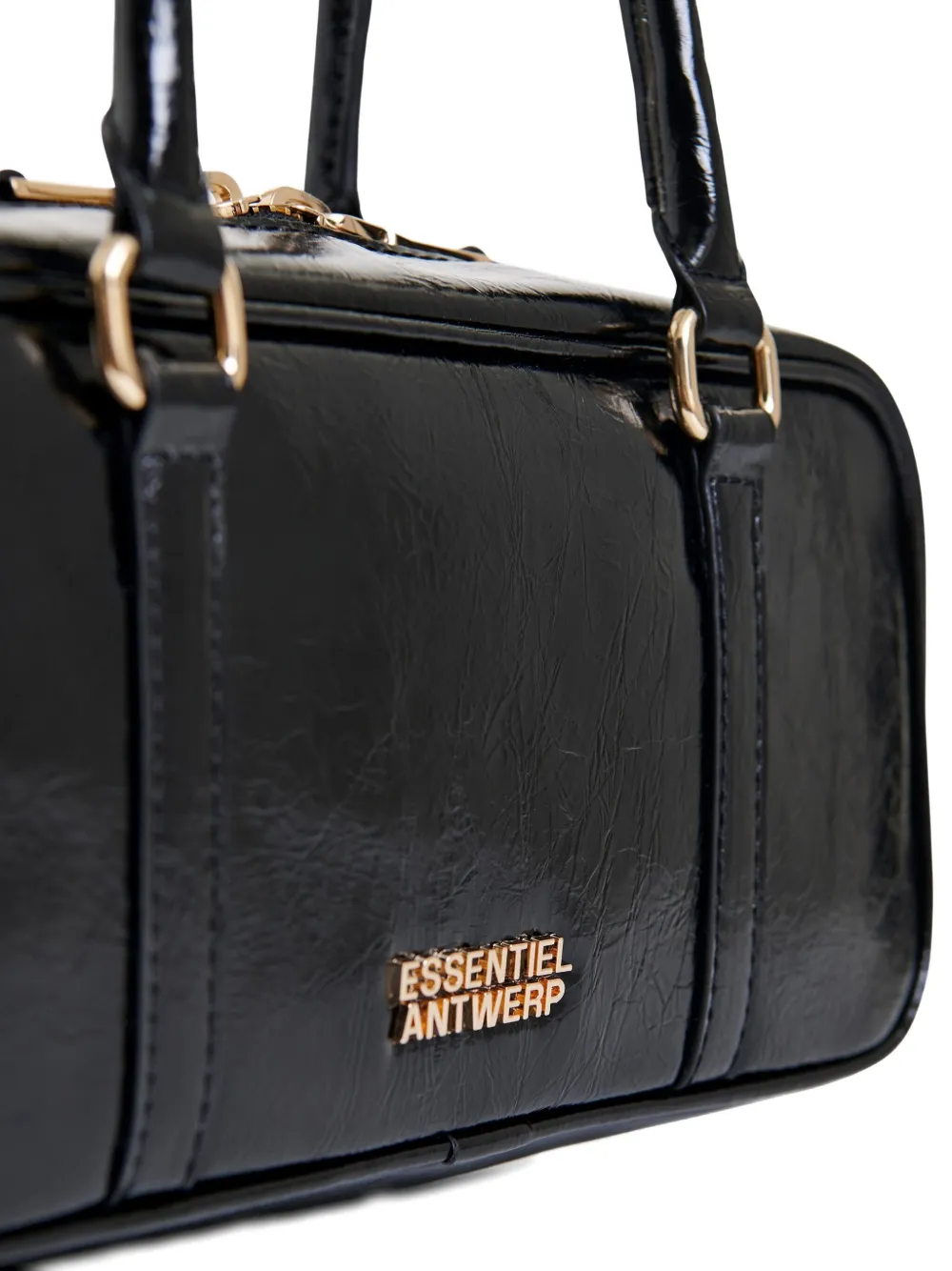 Essentiel Antwerp Izodiac Zip-fastening Shoulder Bag In Black