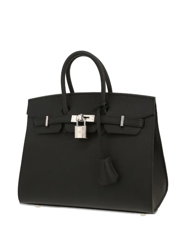 Hermès Pre-Owned バーキン 25 レザーハンドバッグ | ブラック