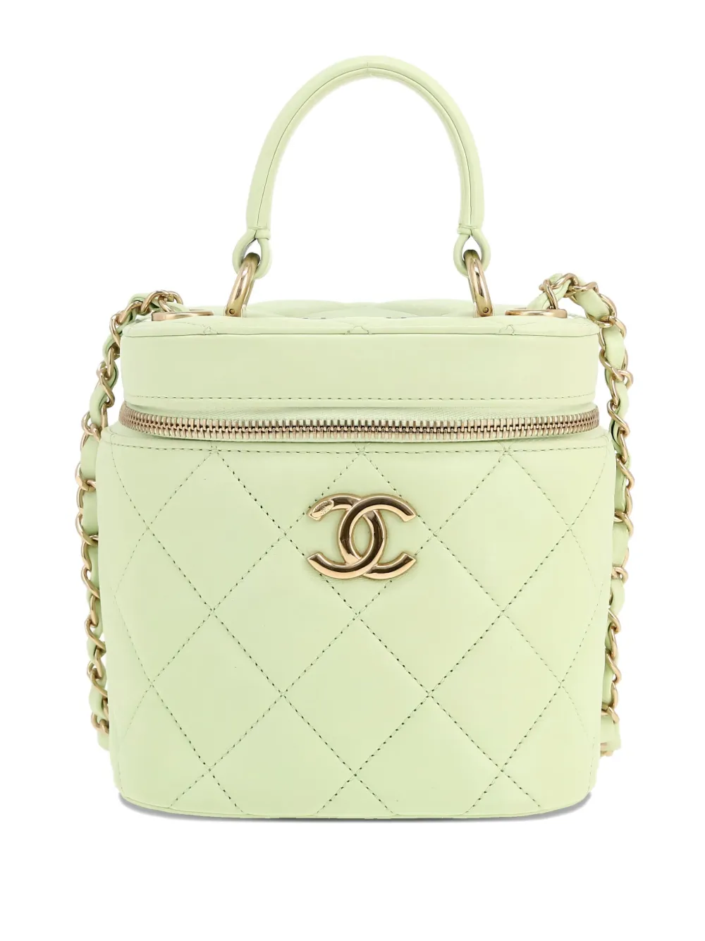CHANEL Pre-Owned Vanity top-handle bag - グリーン CHANEL Pre-Owned Vanity top-handle bag - グリーン
