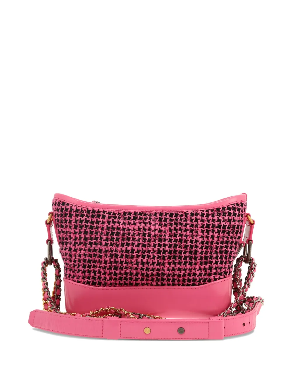 Pre-owned Chanel Small Gabrielle Shoulder Bag In Pink