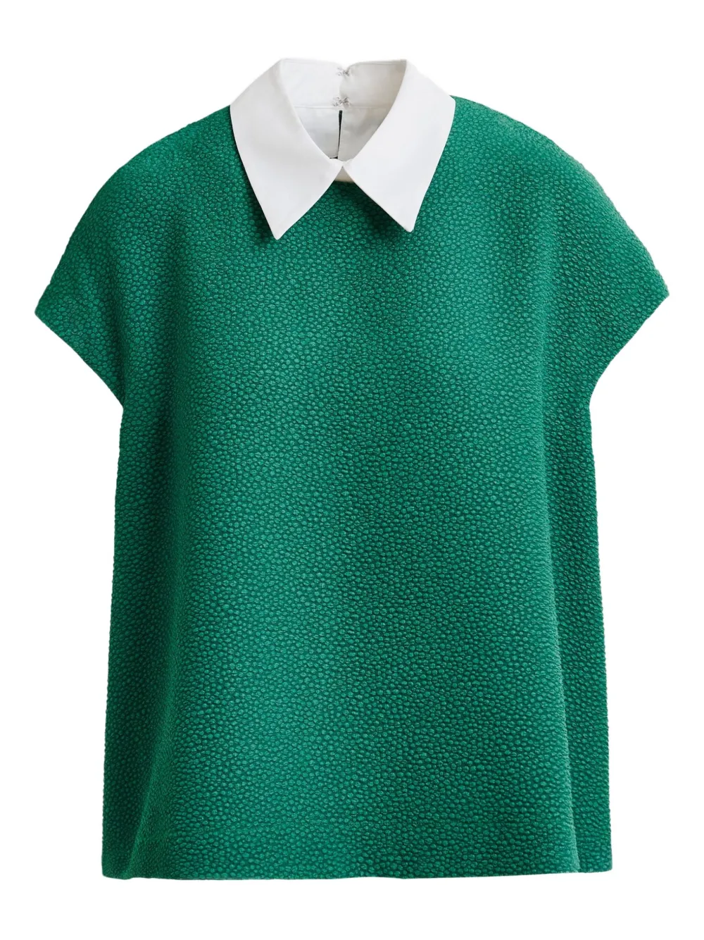 Essentiel Antwerp Polo-collar Blouse In Green