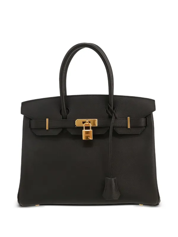 Hermès Pre-owned Birkin 30 Handbag in Black