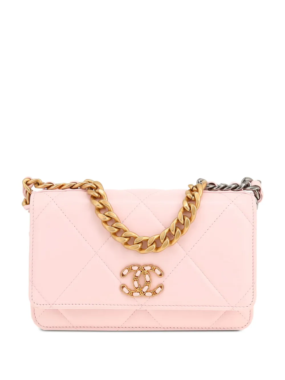 CHANEL Pre-Owned Portemonnaie mit Kettenriemen | Rosa | Image 1