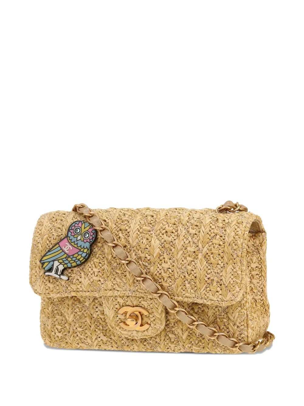 Pre-owned Chanel Mini Timeless Shoulder Bag In Neutral