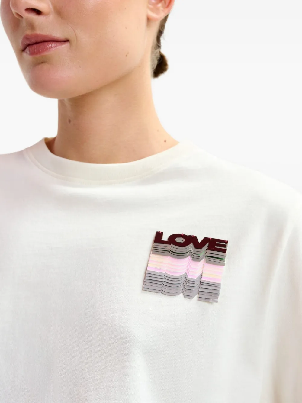 Essentiel Antwerp T-shirt met ronde hals Wit