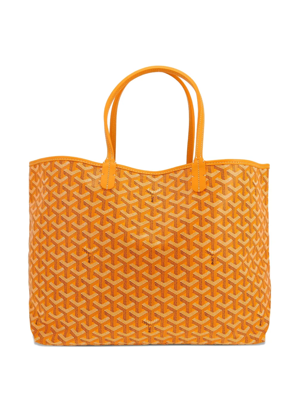 Goyard Pre-Owned Saint-Louis chevron-pattern tote bag - オレンジ Goyard Pre-Owned Saint-Louis chevron-pattern tote bag - オレンジ