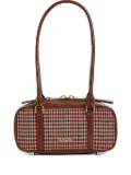 Essentiel Antwerp Igor checked-pattern shoulder bag - Brown
