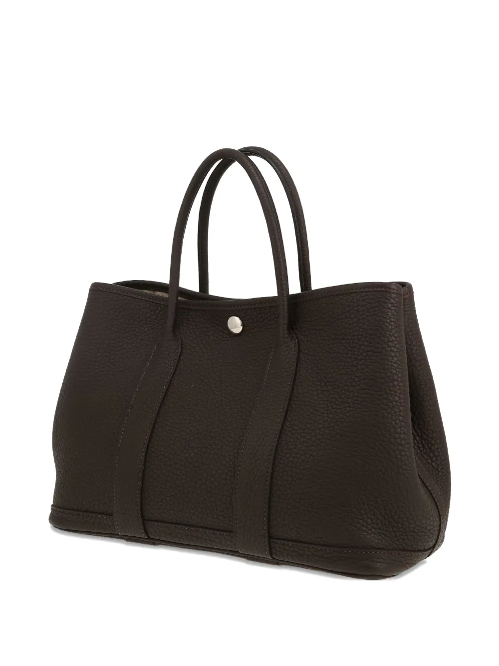 Pre-owned Hermes Small Garden Handbag In Brown