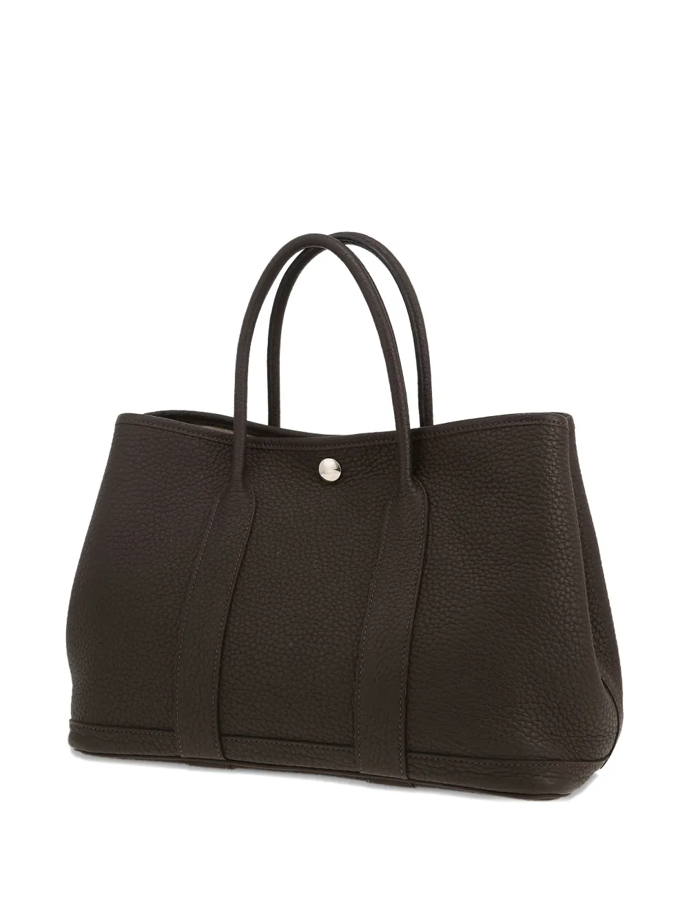 Pre-owned Hermes Small Garden Handbag In Brown