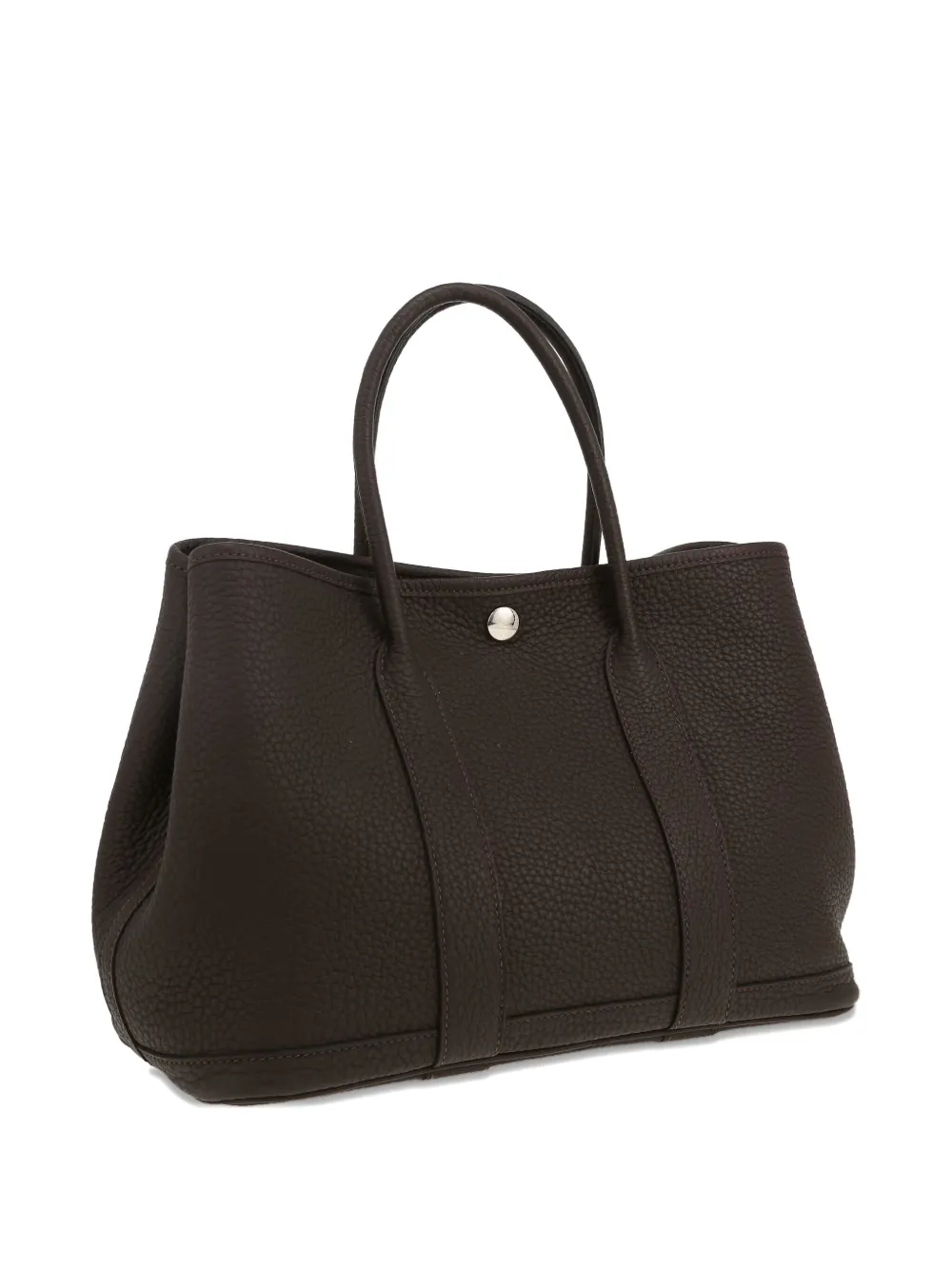 Pre-owned Hermes Small Garden Handbag In Brown