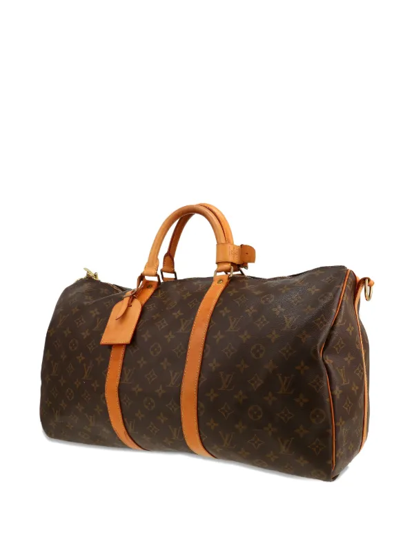 Louis Vuitton ボストンバッグ ブラウン　50 Louis Vuitton Pre-Owned キーポル 50 モノグラムキャンバス ボストン