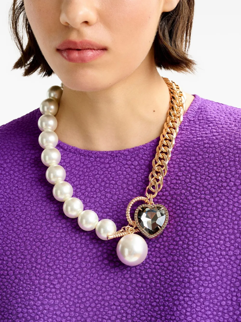 Essentiel Antwerp heart-charm necklace - Goud