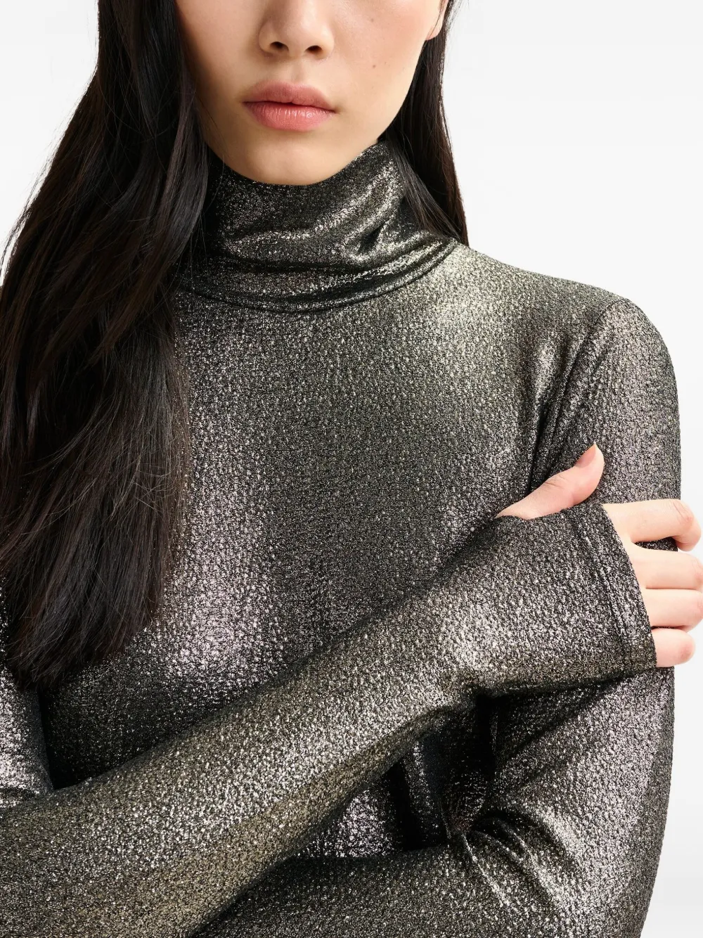 Essentiel Antwerp Turtleneck T-shirt In Brown