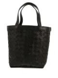 Bottega Veneta Pre-Owned Flip Flap intrecciato-leather tote bag - Black