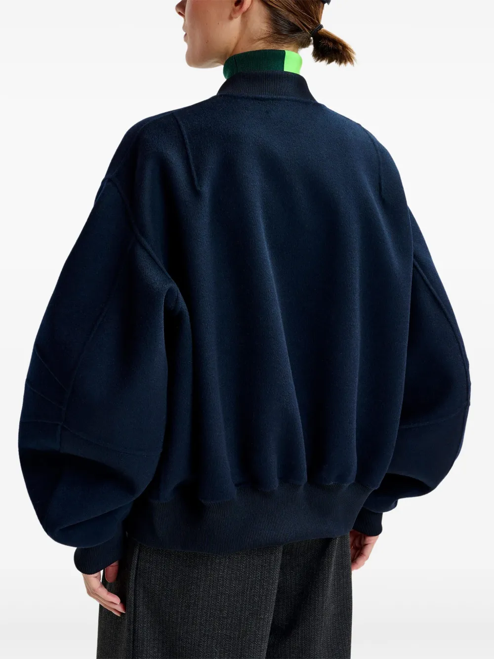 Essentiel Antwerp Zip-fastening Bomber Jacket In Blue