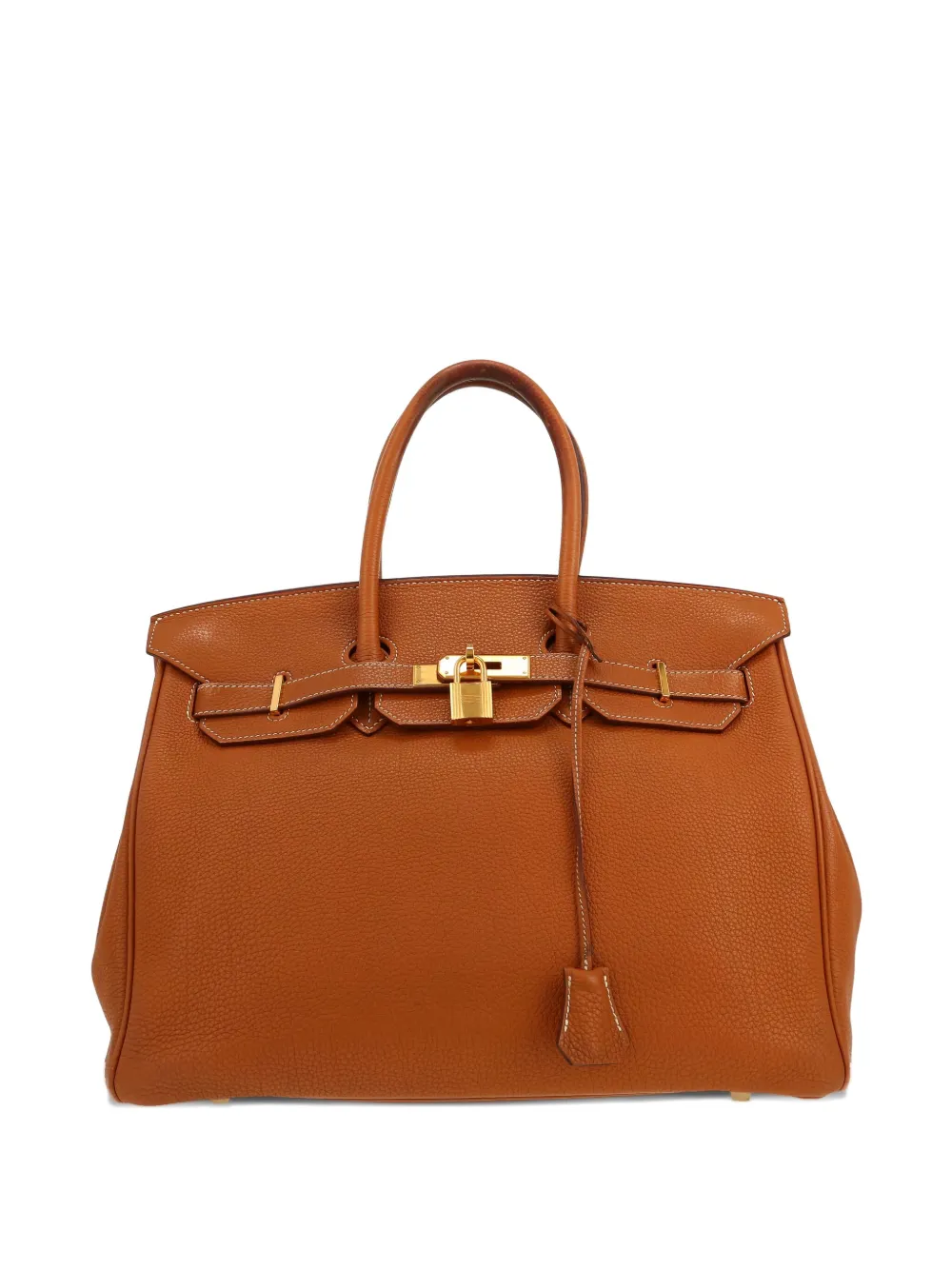 Hermès Pre-Owned Birkin 35 togo-leather handbag - ブラウン Hermès Pre-Owned Birkin 35 togo-leather handbag - ブラウン