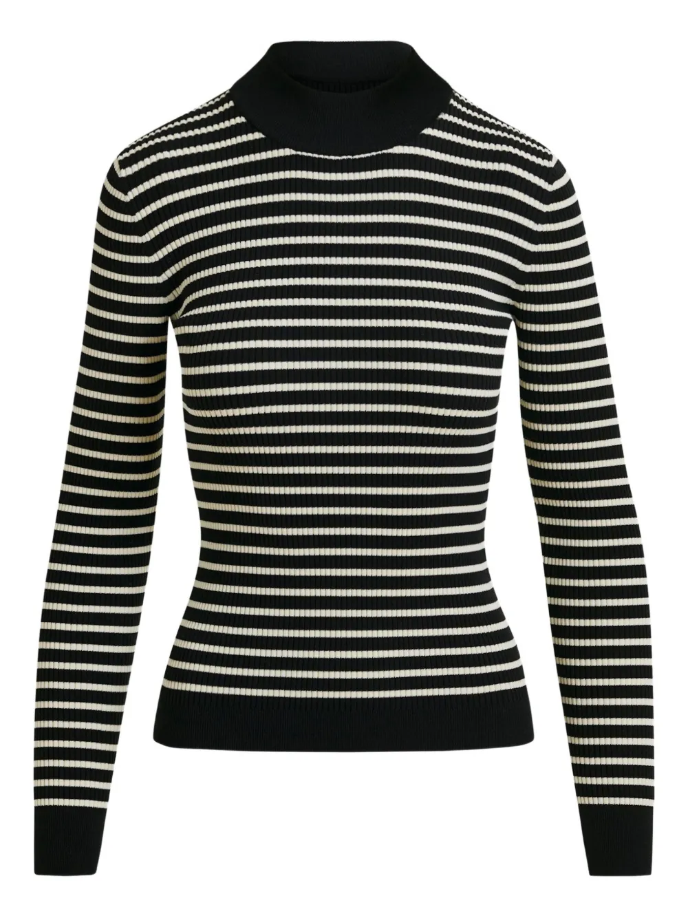 Essentiel Antwerp Stripe-pattern Sweater In Black