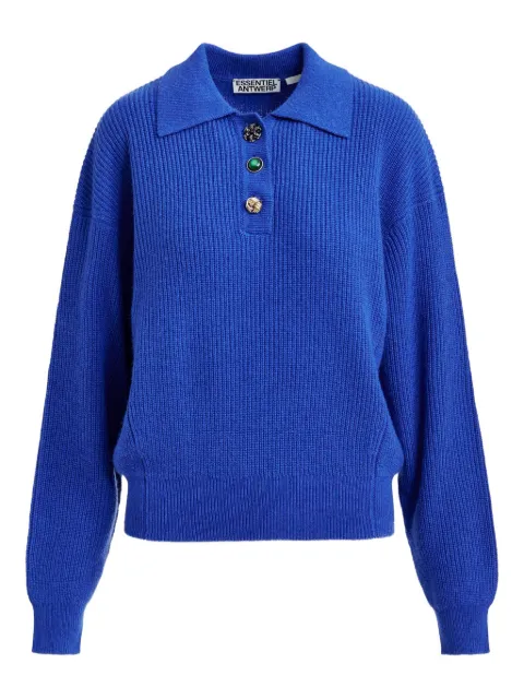 Essentiel Antwerp Imetal embellished polo top