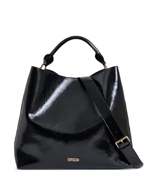 Essentiel Antwerp rolled-handle gloss shopper bag
