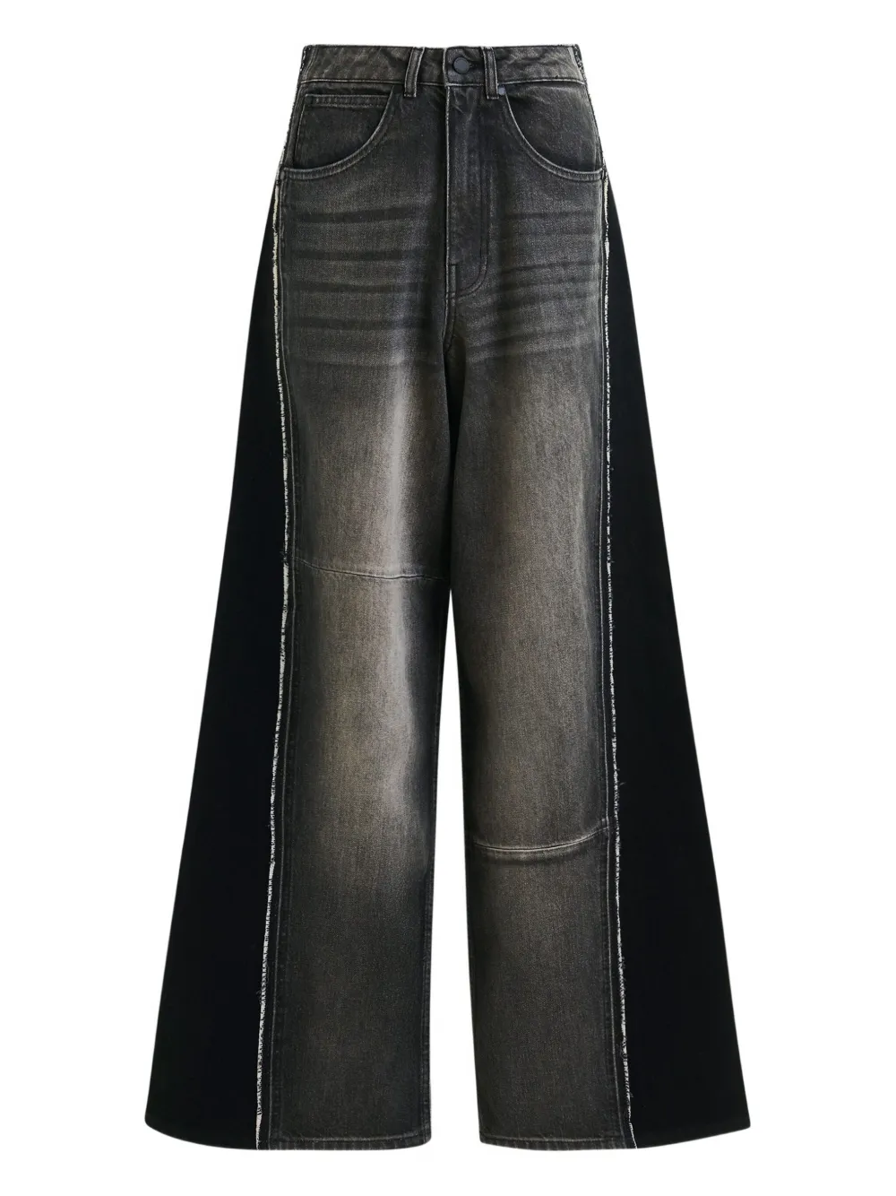 Essentiel Antwerp Industrious2 Panelled Jeans In Black