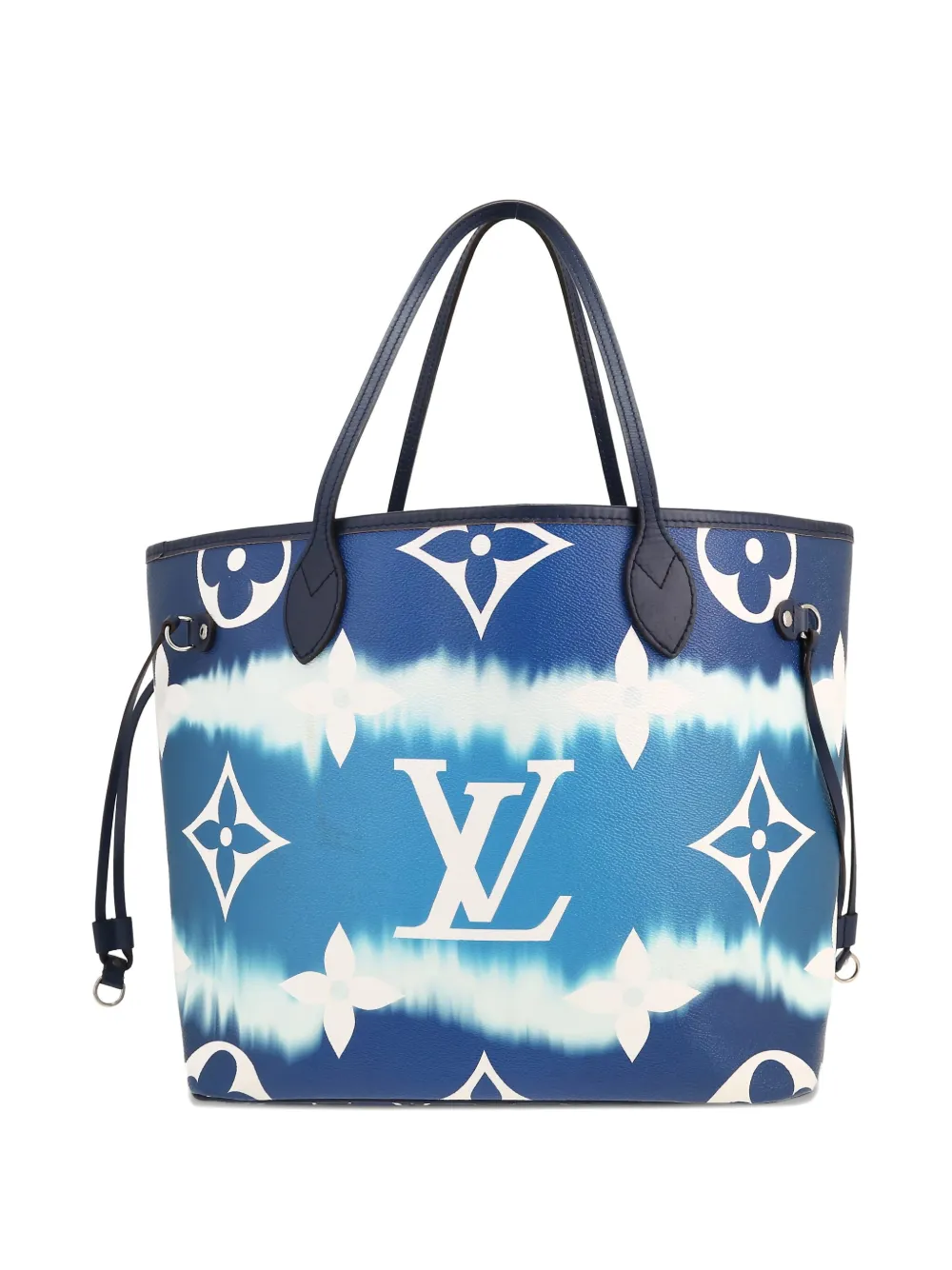 Louis Vuitton Pre-Owned 2020 Neverfull monogram tie-dye tote bag - ブルー Louis Vuitton Pre-Owned 2020 Neverfull monogram tie-dye tote bag - ブルー