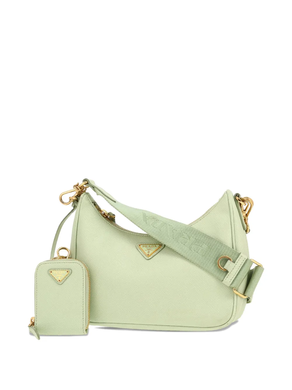 Pre-owned Prada Re-edition 2005 Shoulder Bag In Green