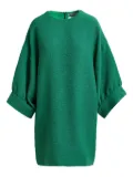 Essentiel Antwerp dot-pattern crew-neck mini dress - Green