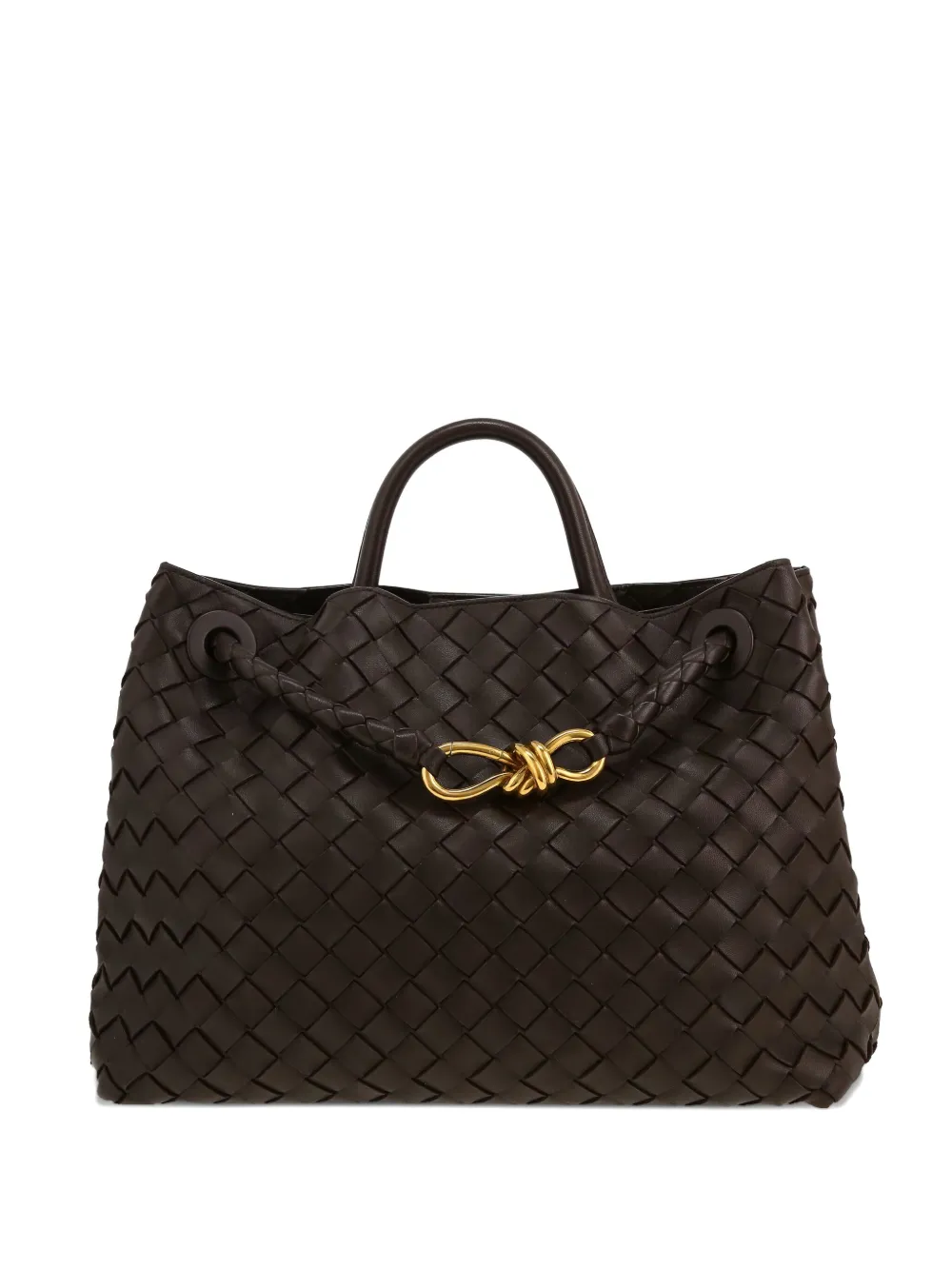 Bottega Veneta Pre-Owned medium Andiamo Intrecciato-leather shoulder Bottega Veneta Pre-Owned medium Andiamo Intrecciato-leather shoulder