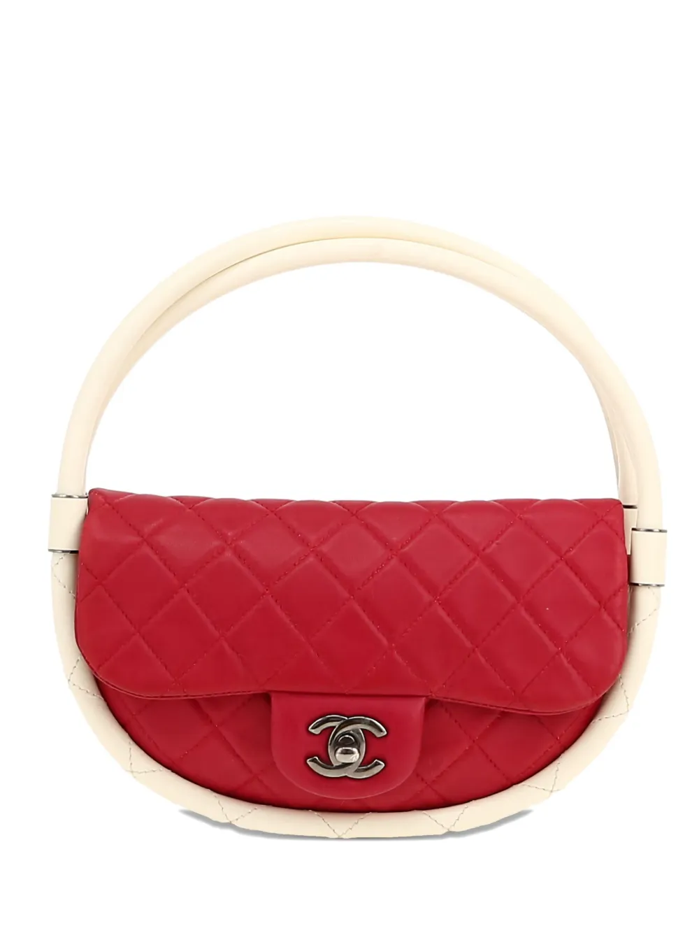 CHANEL Pre-Owned Hula Hoop quilted handbag - レッド CHANEL Pre-Owned Hula Hoop quilted handbag - レッド