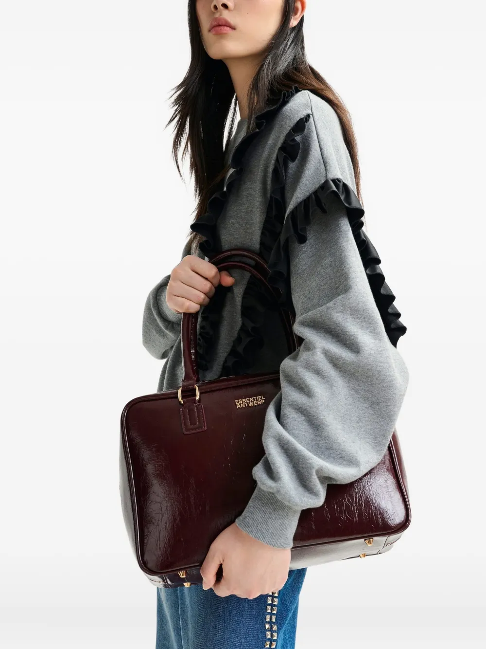 Essentiel Antwerp Iremy zip-fastening shoulder bag - Rood