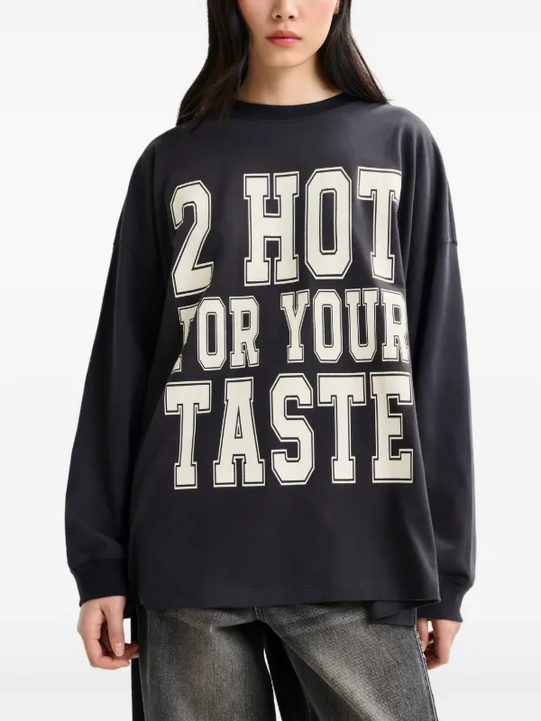 Essentiel Antwerp letter-print T-shirt Blue FARFETCH TH