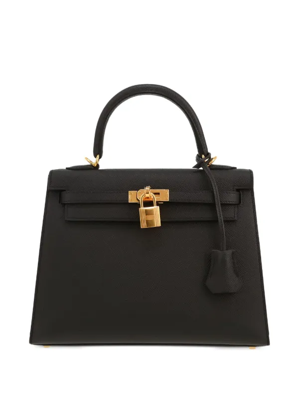 Hermès Pre-Owned Kelly 25 Epsom-leather Tote Bag Black FARFETCH IN