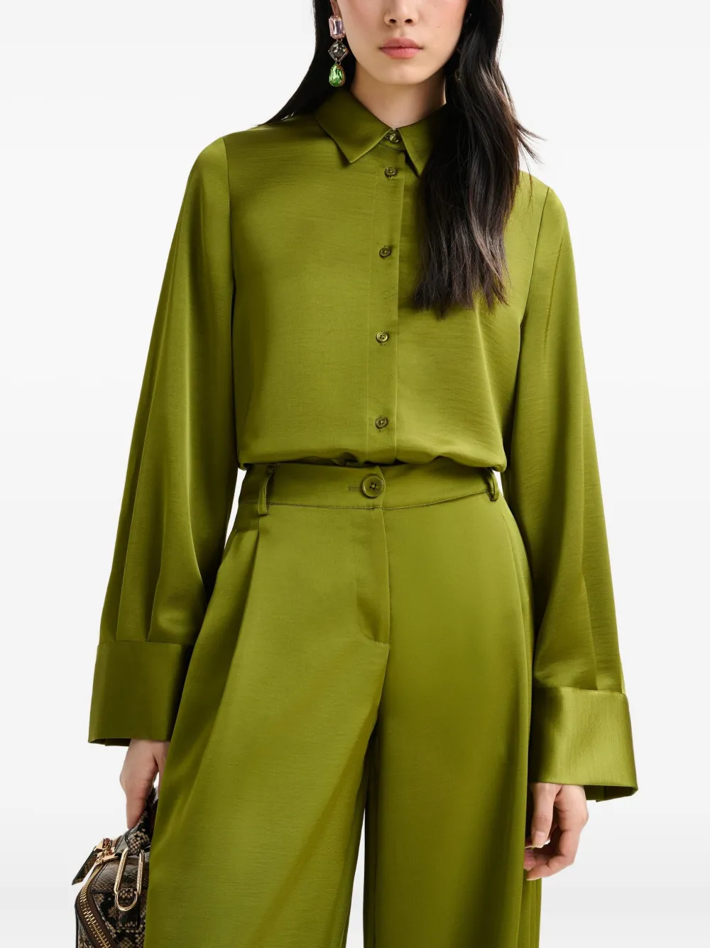 Essentiel Antwerp Long-sleeves Shirt In Green