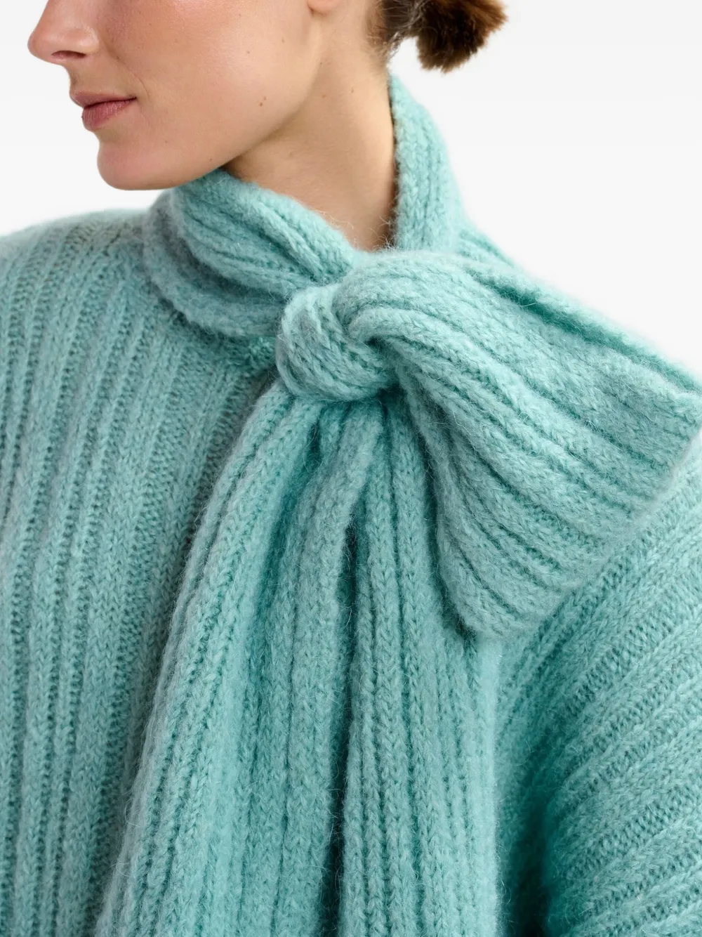 Essentiel Antwerp Ribbed-knit Sweater In Blue