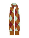 Essentiel Antwerp argyle jacquard scarf - Orange