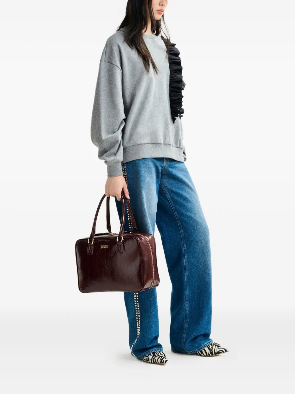 Essentiel Antwerp Iwave ruffle-detail sweatshirt | Sweaters | Image 2
