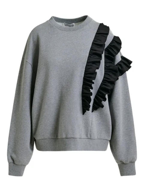 Essentiel Antwerp Iwave ruffle-detail sweatshirt