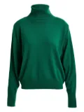 Essentiel Antwerp embroidered-logo turtleneck sweater - Green